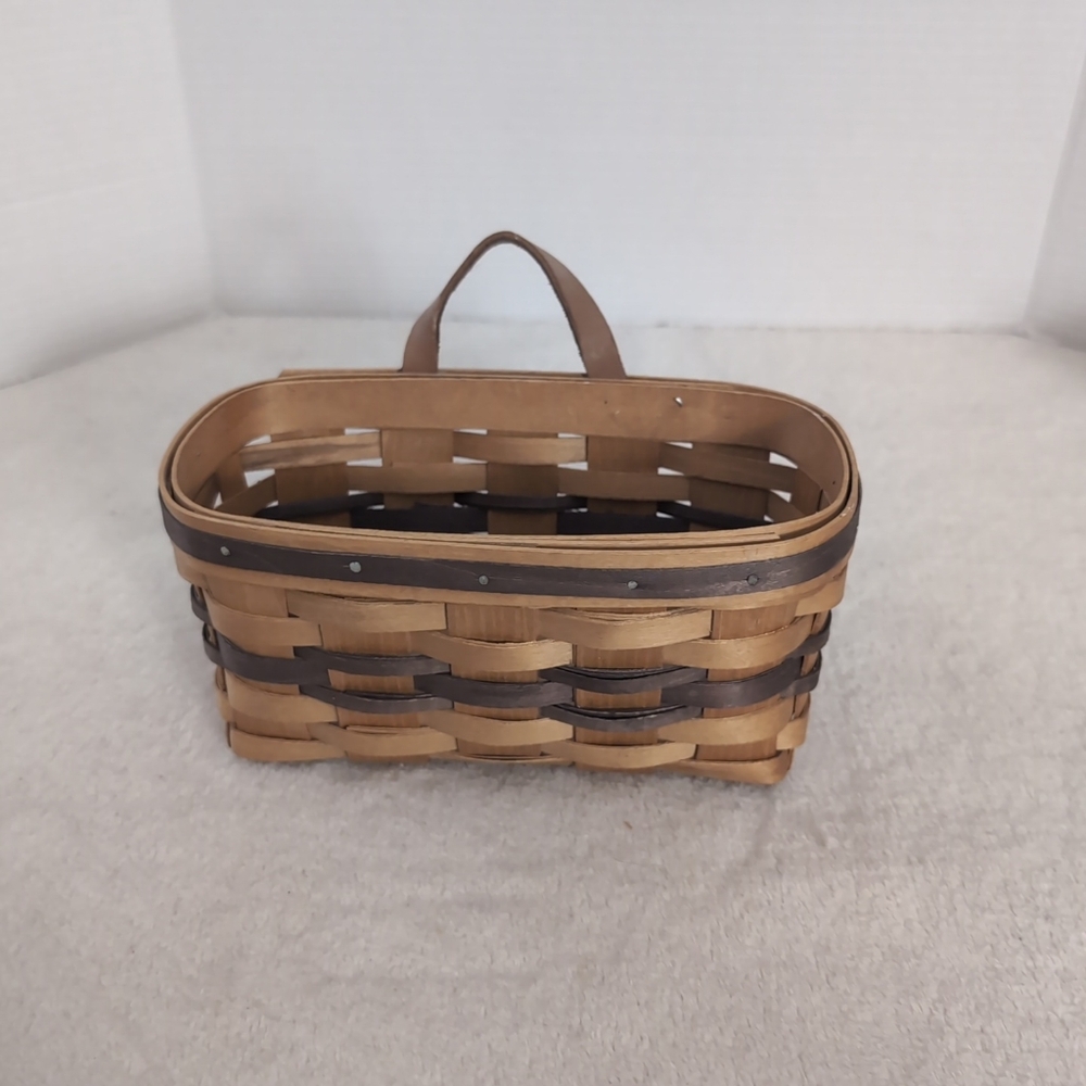 VTG 1995 American Traditions Medium Wall Hanging Key Mail Woven Basket USA